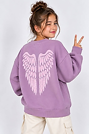 Lila Cinnamoroll Çocuk Sweatshirt